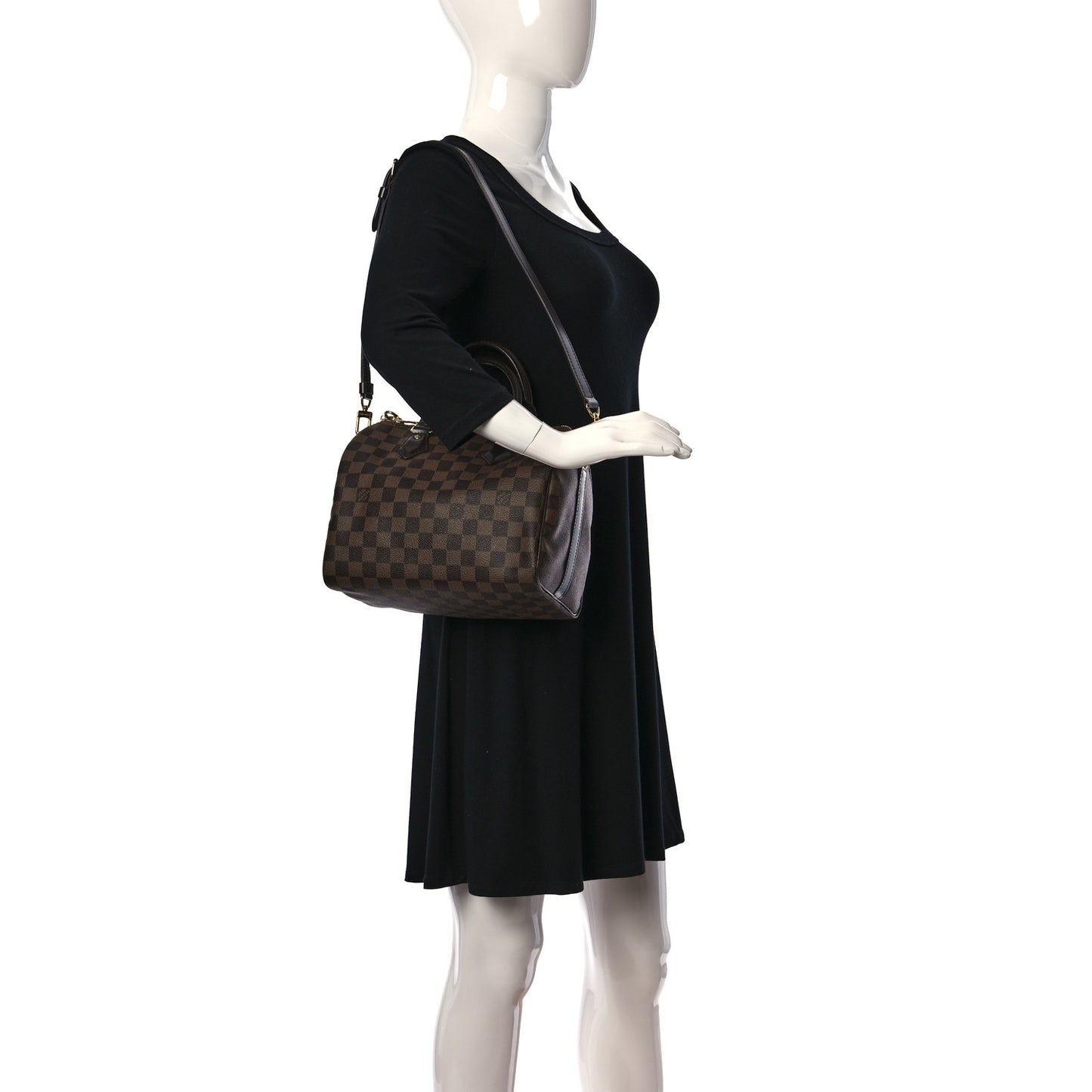 Damier Ebene Speedy Bandouliere 25