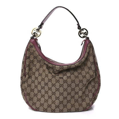 Gucci Monogram Medium GG Twins Hobo Pink 1 of 8