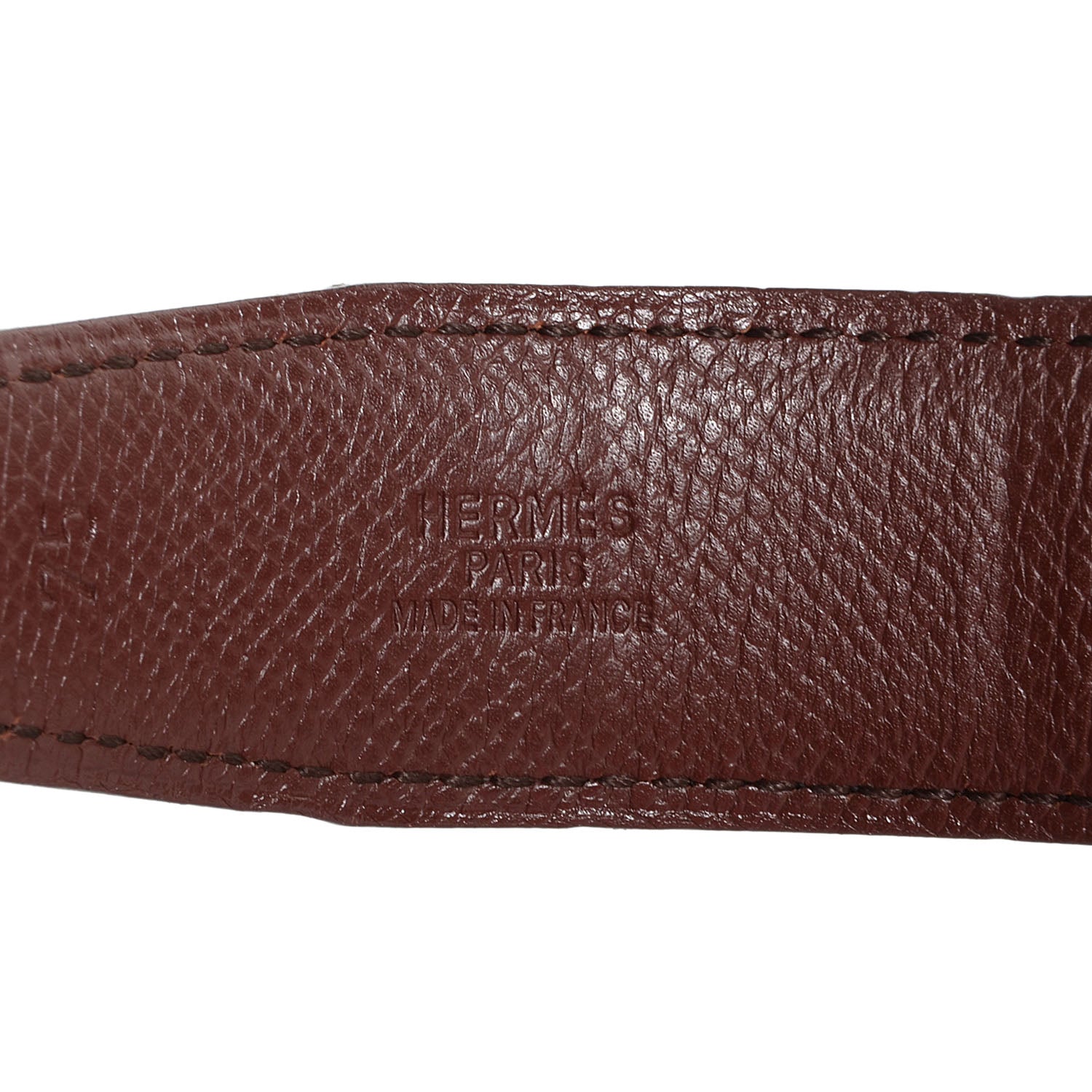 Hermes Box Courchevel Reversible Polished Constance 32mm H Belt 75 Noir Chocolate 4 of 7