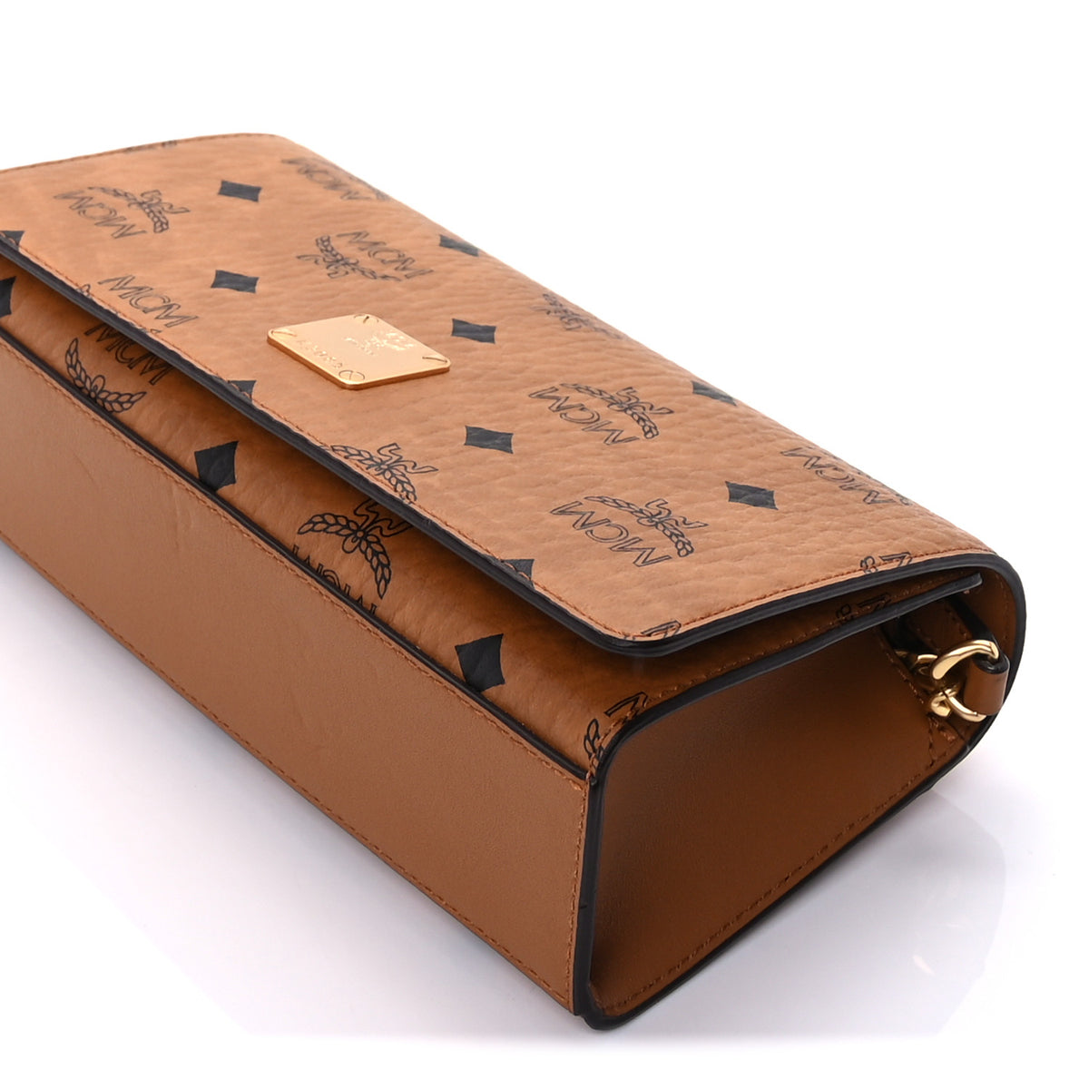 Visetos Monogram Aren Crossbody Bag Cognac