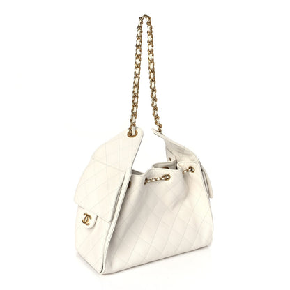 Chanel Caviar Quilted Small  25 Handbag White 2 of 9