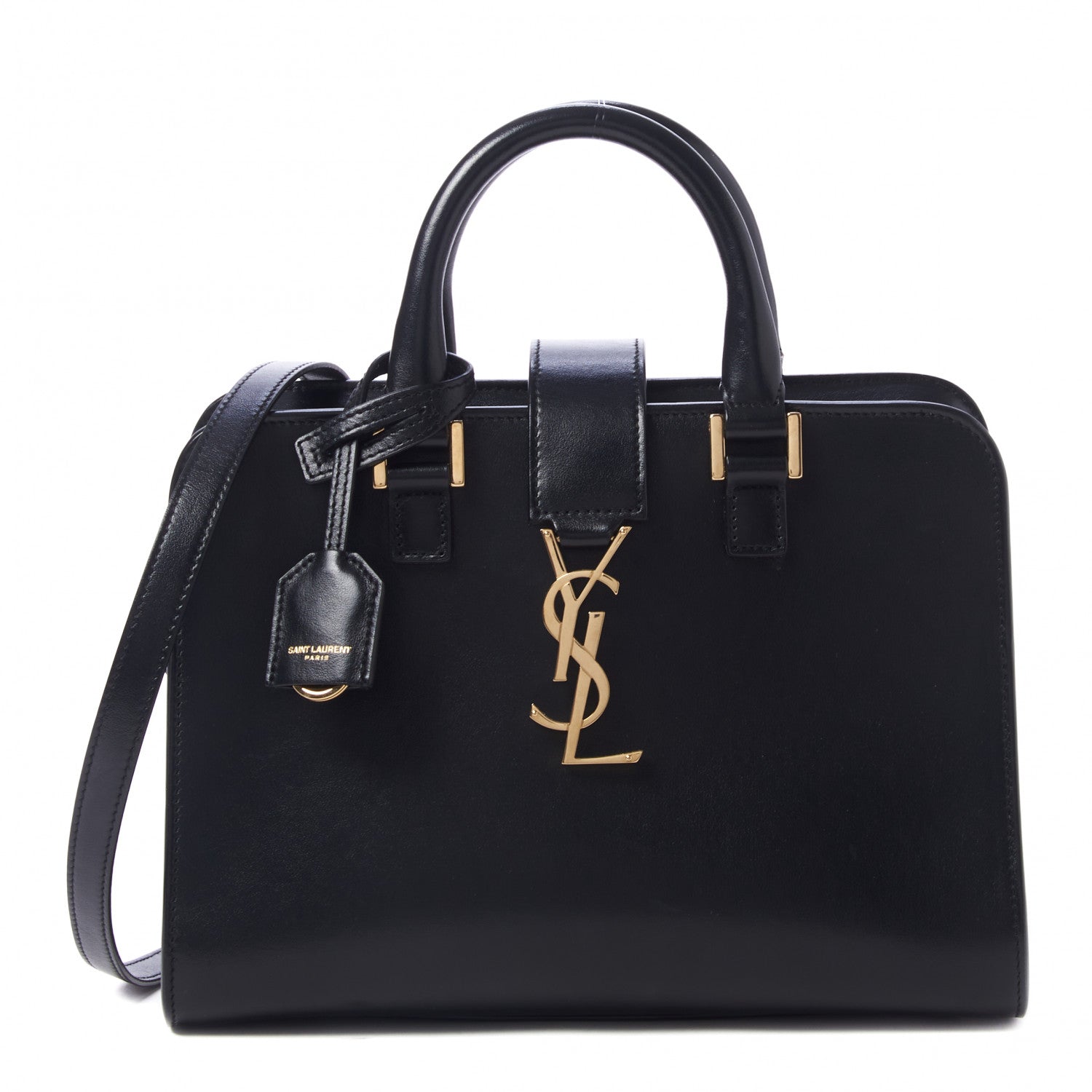 Saint Laurent Calfskin Monogram Baby Cabas Black 1 of 8