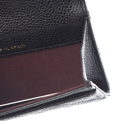 Chanel Caviar Quilted Flap Card Holder Black 13 of 14