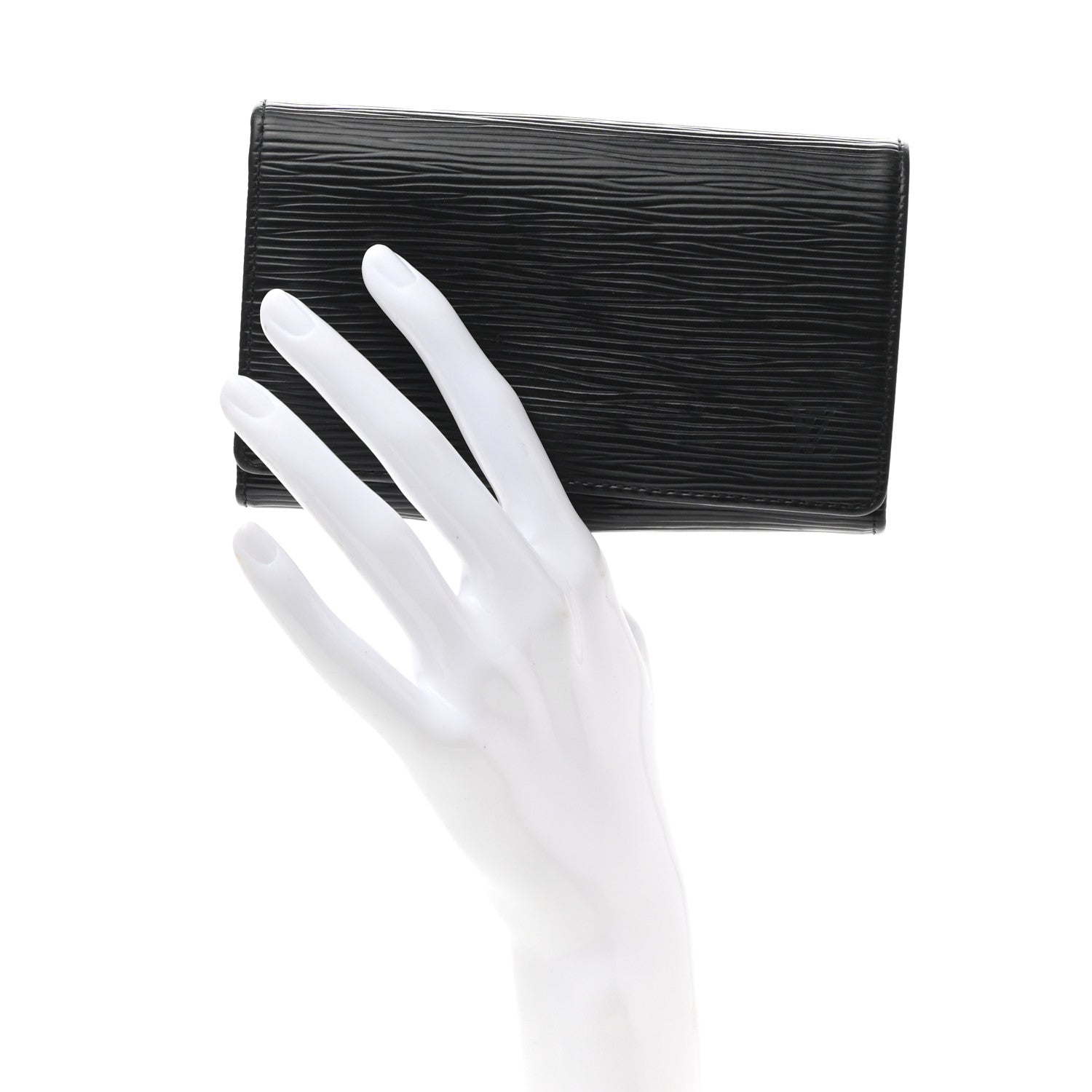 Louis Vuitton Epi Porte-Monnaie Billets Tresor Wallet Black 2 of 7