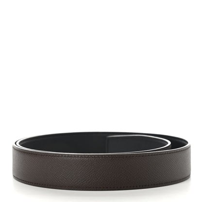 Hermes Epsom Swift 32mm Belt Strap 85 Chocolate Black 2 of 5