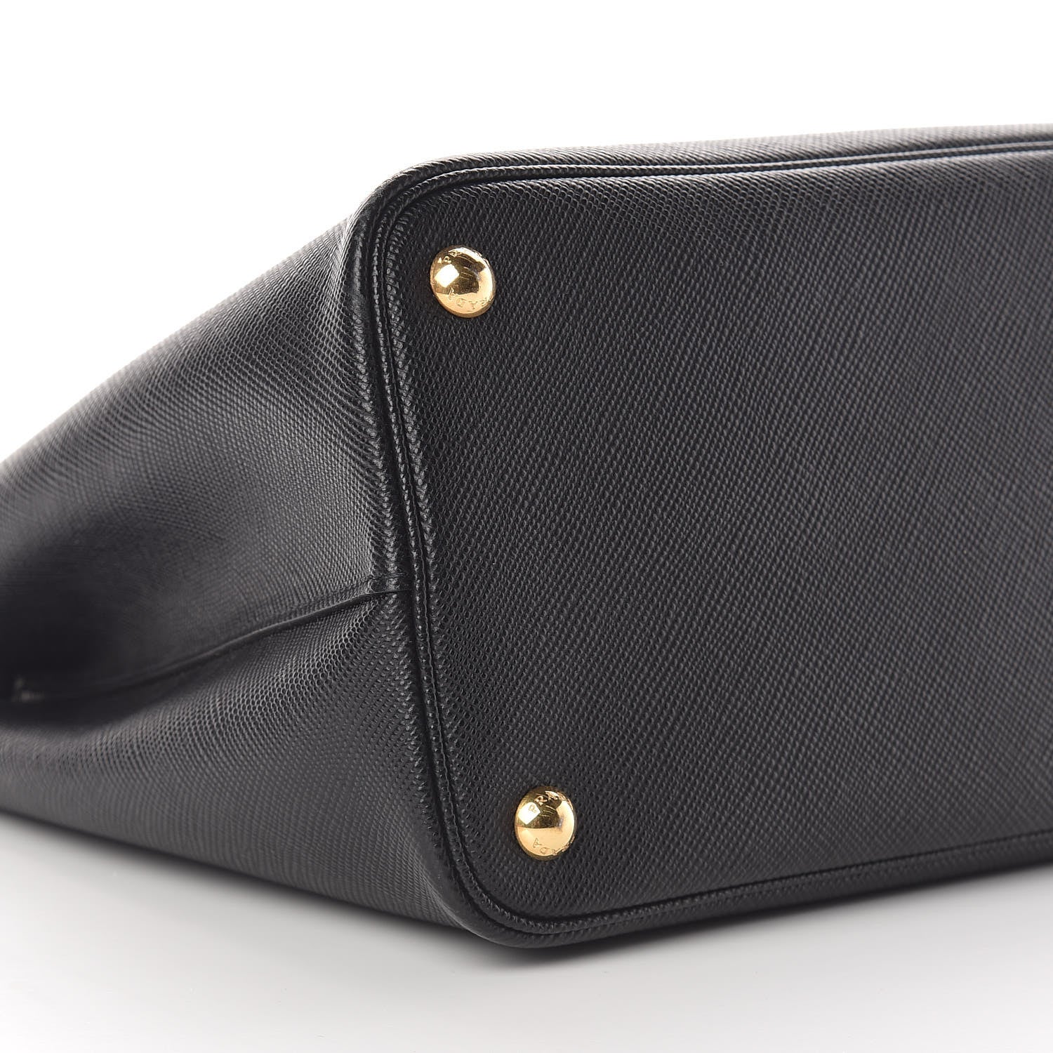 Prada Saffiano Cuir Medium Double Bag Black Mughetto 12 of 14