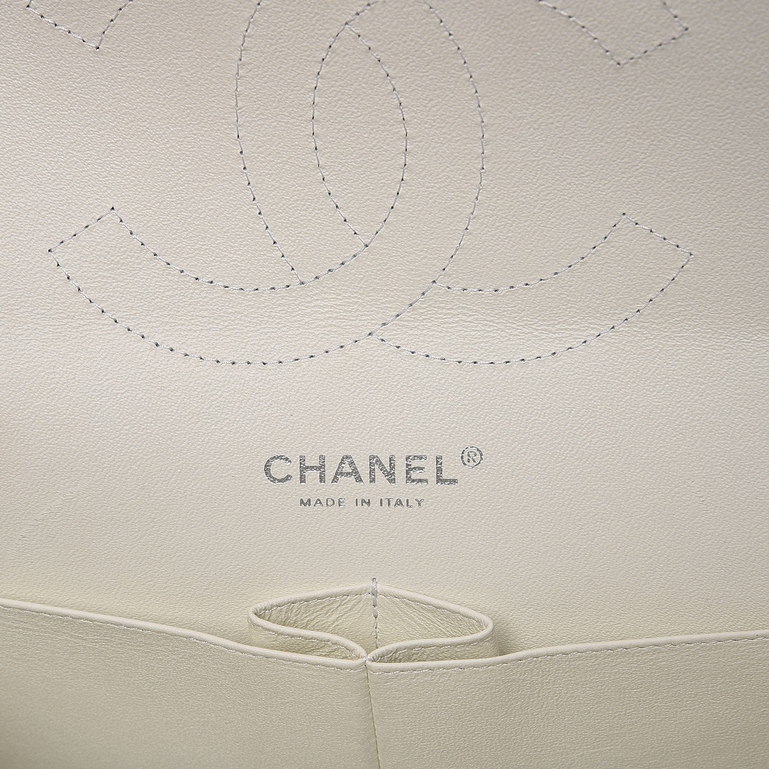 Chanel Caviar Quilted Jumbo Double Flap White 6 of 10