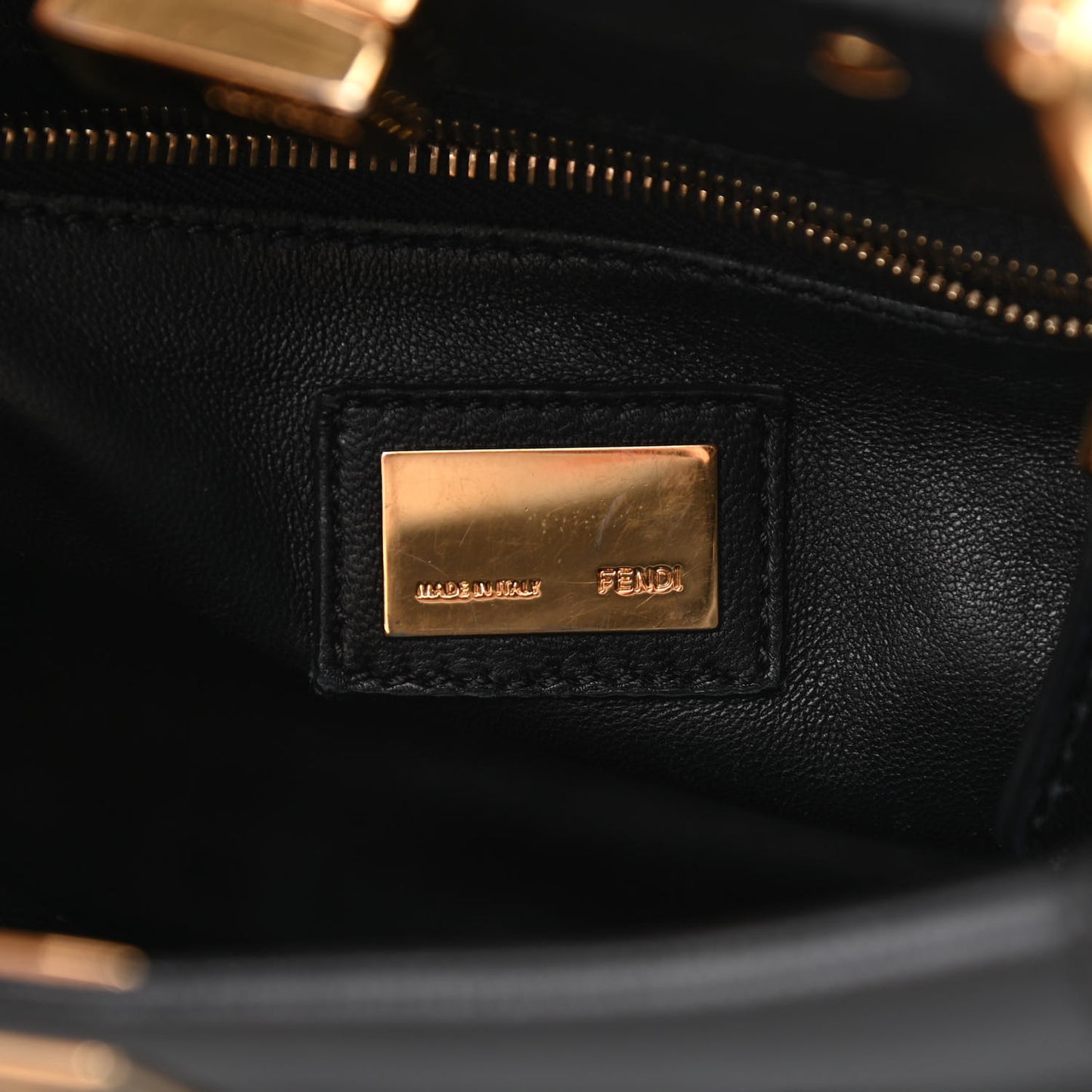 Nappa Mini Peekaboo Iconic Satchel Black