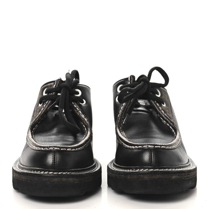 Louis Vuitton Monogram Calfskin Beaubourg Platform Derby Shoes Brown 3 of 7