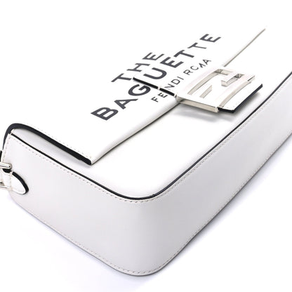 Fendi X MARC JACOBS Nappa Logo Medium Baguette White 8 of 8