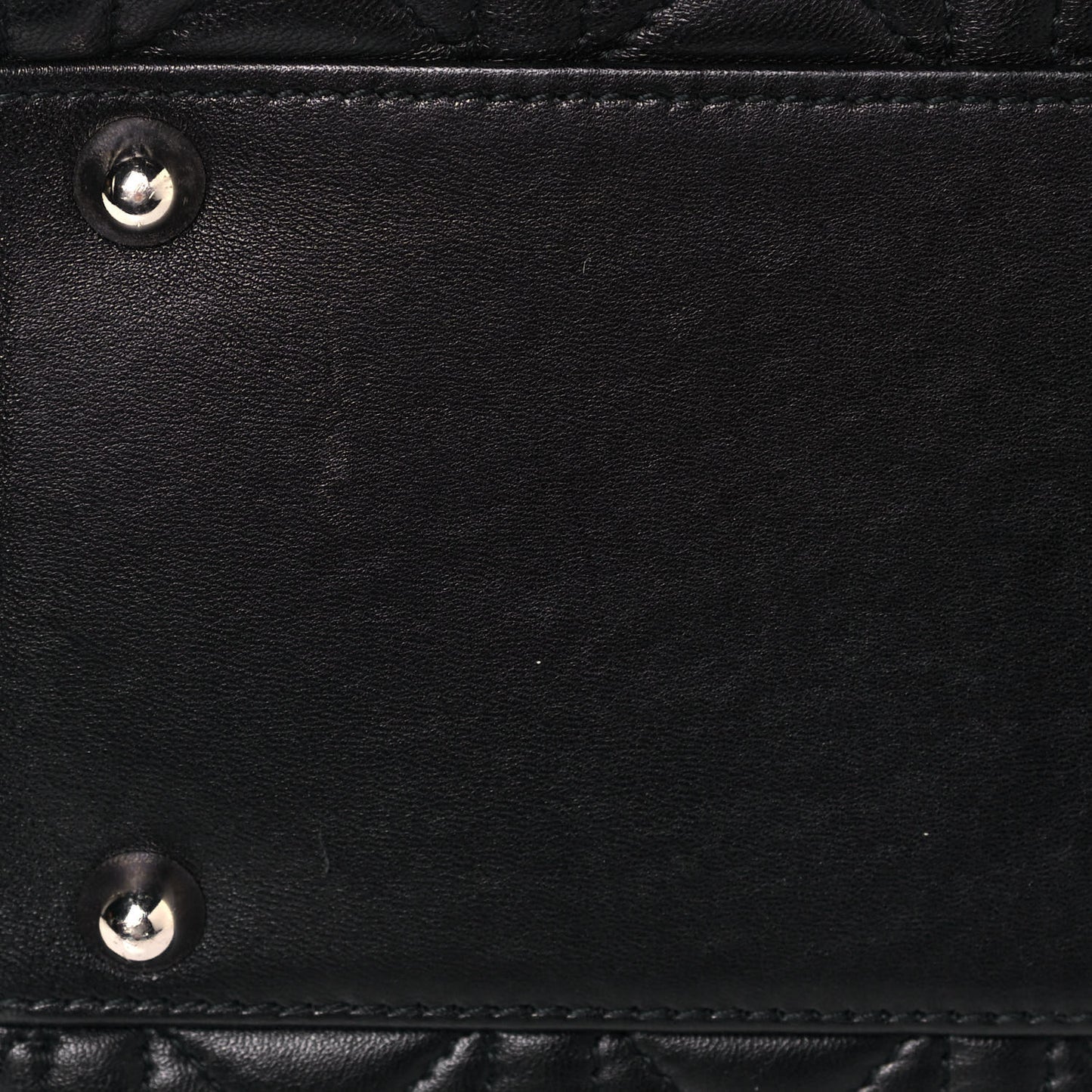 Lambskin Cannage Large Lady Dior Black