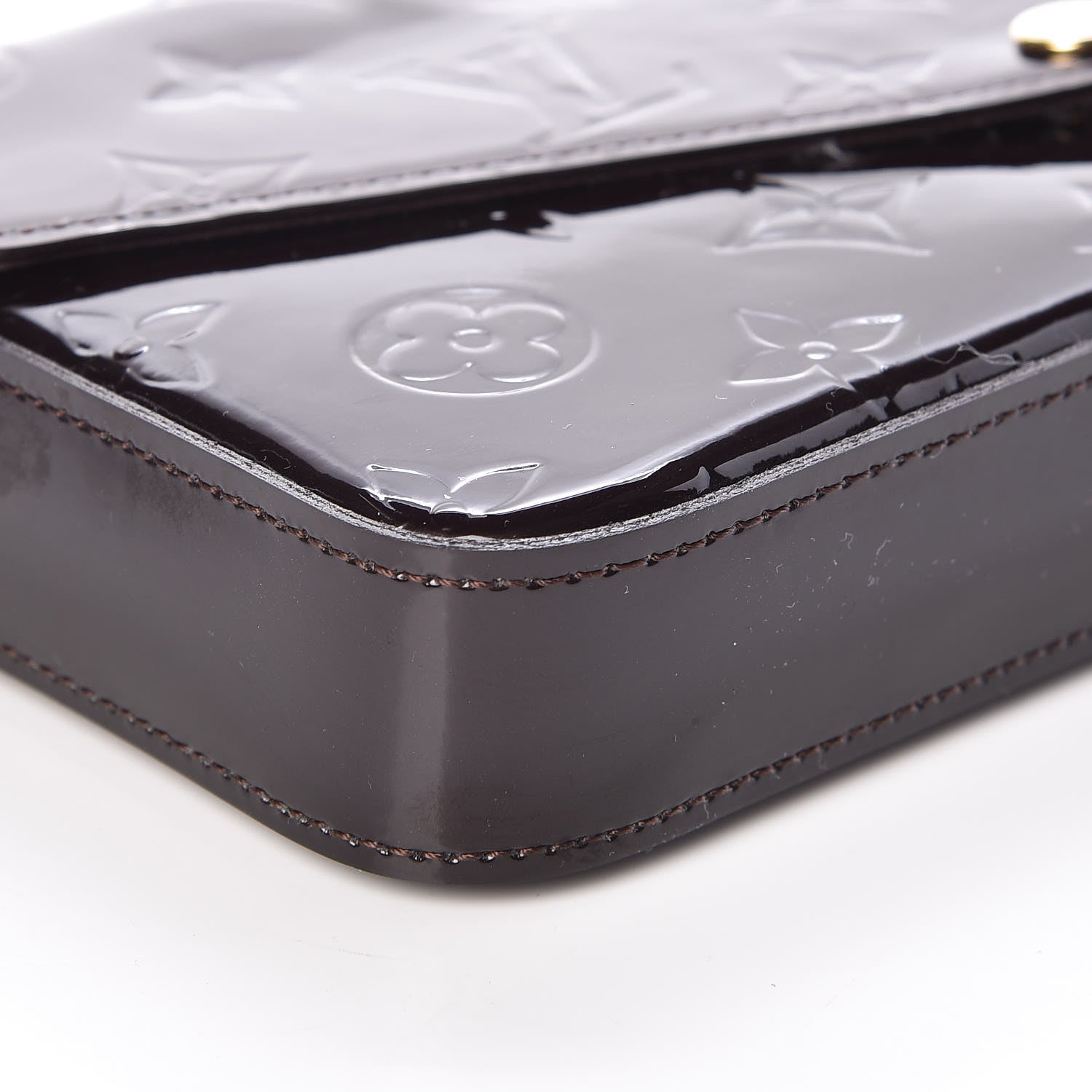 Louis Vuitton Vernis Pochette Felicie Chain Wallet Amarante 6 of 12