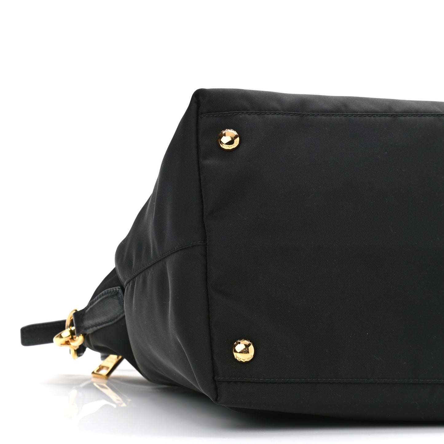 Tessuto Nylon Saffiano Tote Black
