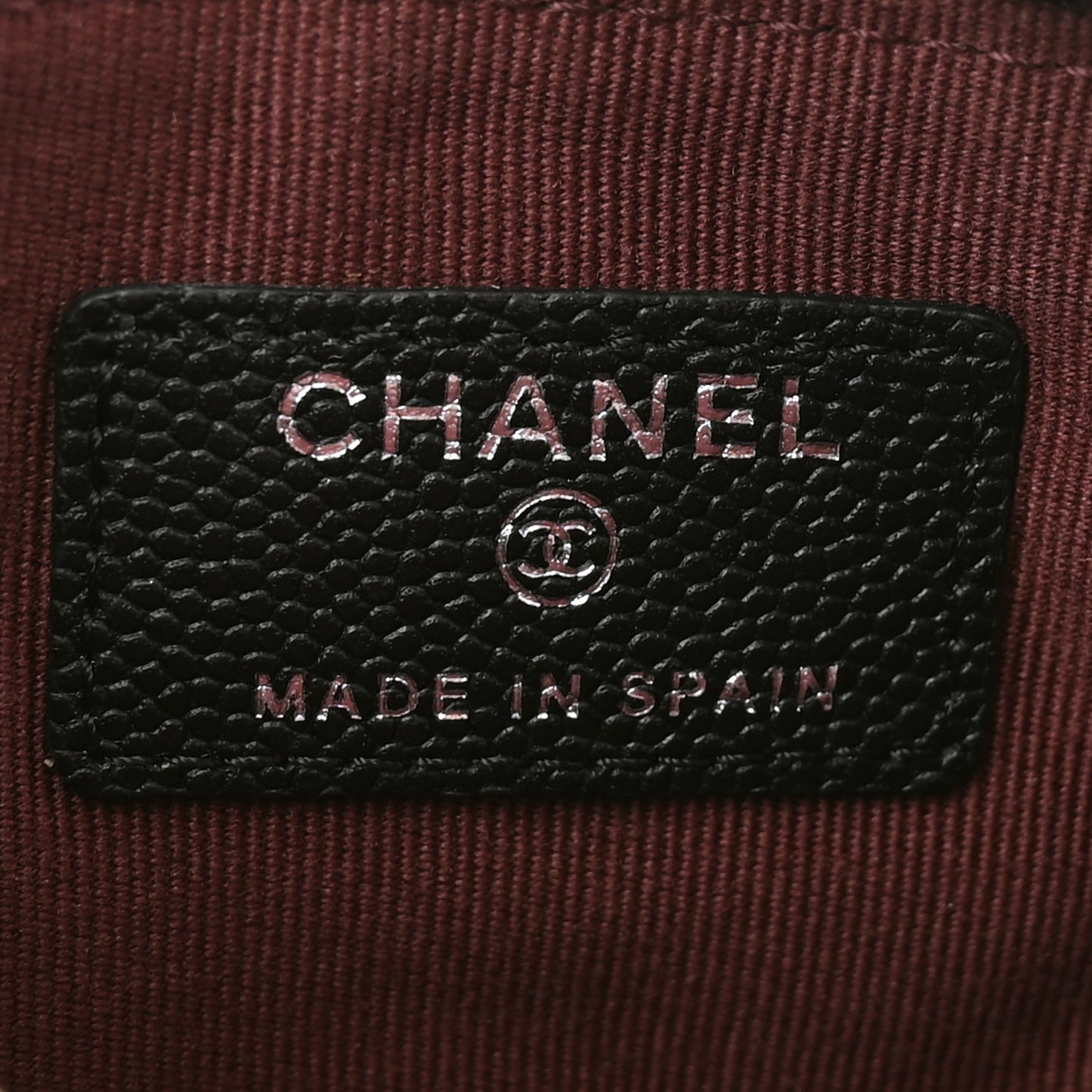 Caviar Quilted Small Cosmetic Case Black