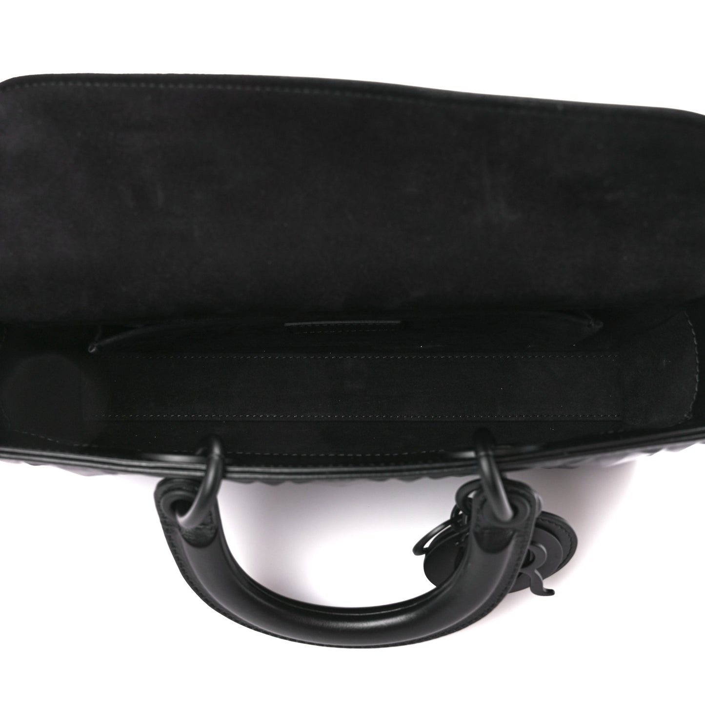 Calfskin Cannage Diamond Medium Lady D-Joy Black