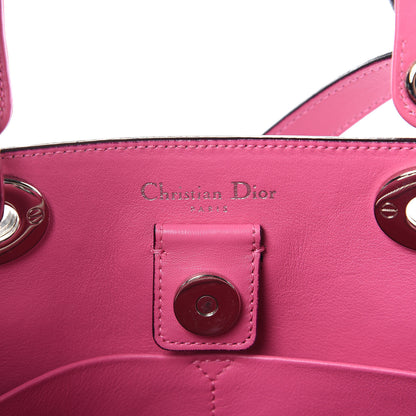 Christian Dior Smooth Calfskin Medium Tri-Color Diorissimo Bag Navy Pink 8 of 11