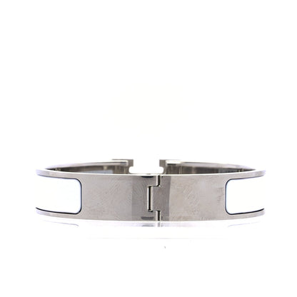 Hermes Enamel Narrow Clic Clac H Bracelet PM  White 2 of 4