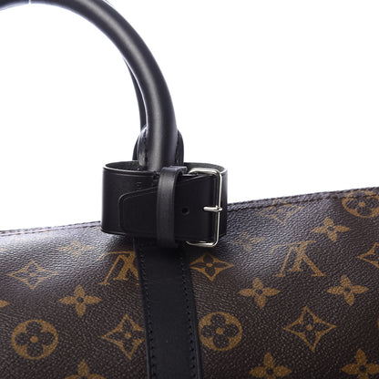 Louis Vuitton Monogram Macassar Keepall Bandouliere 45 10 of 11