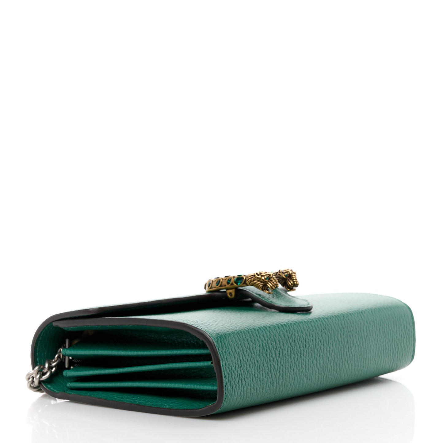 Calfskin Mini Dionysus Chain Wallet Emerald
