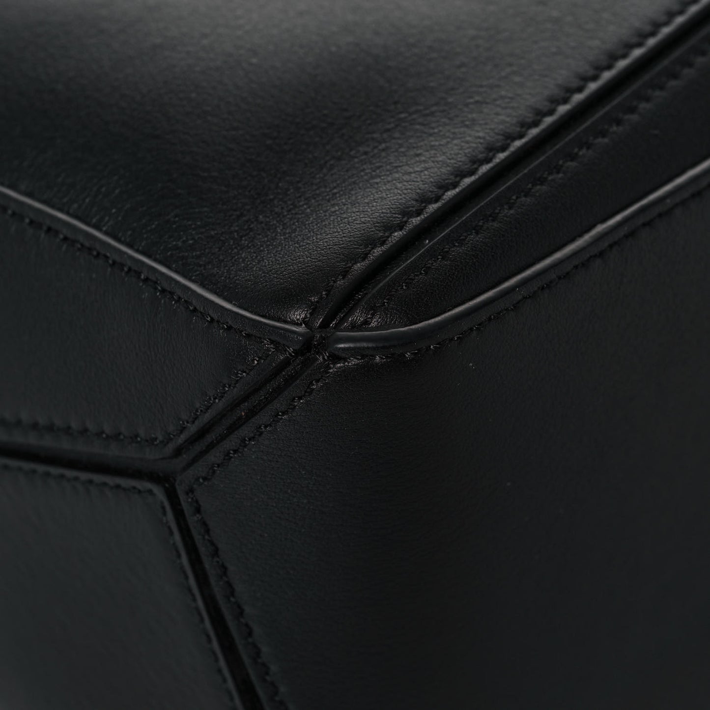 Calfskin Small Puzzle Bag Black