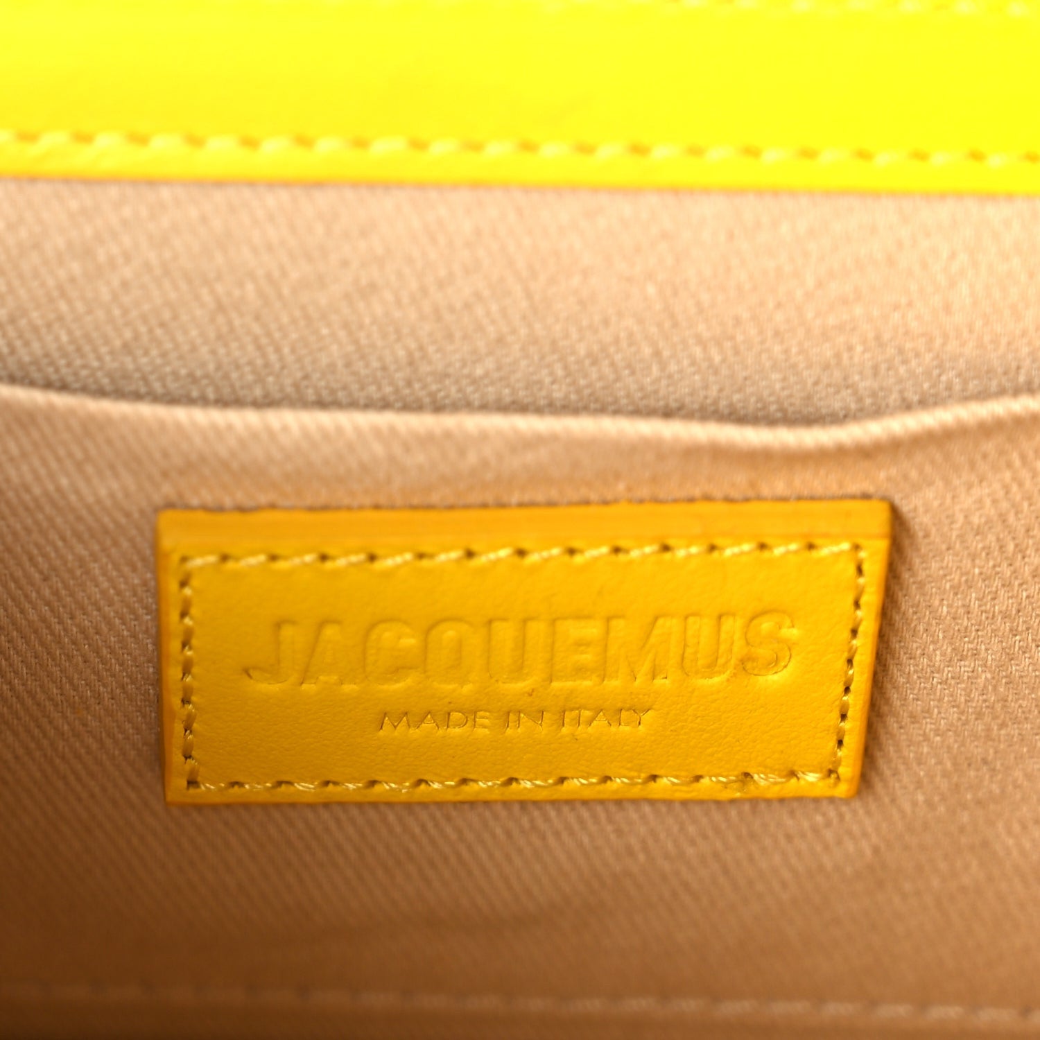 Jacquemus Smooth Calfskin Le Chiquito Long Yellow 5 of 8