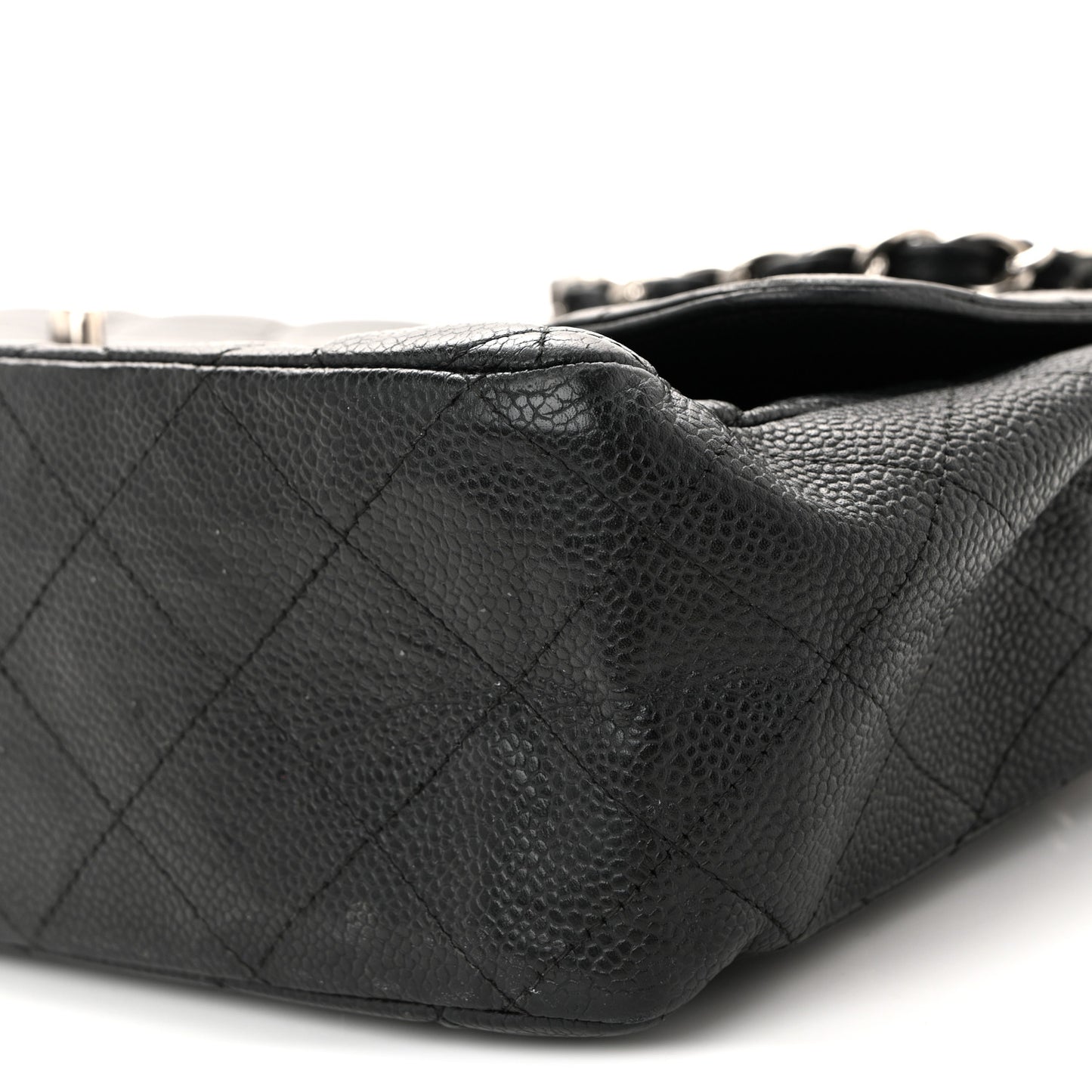Caviar Quilted Jumbo Single Flap Black
