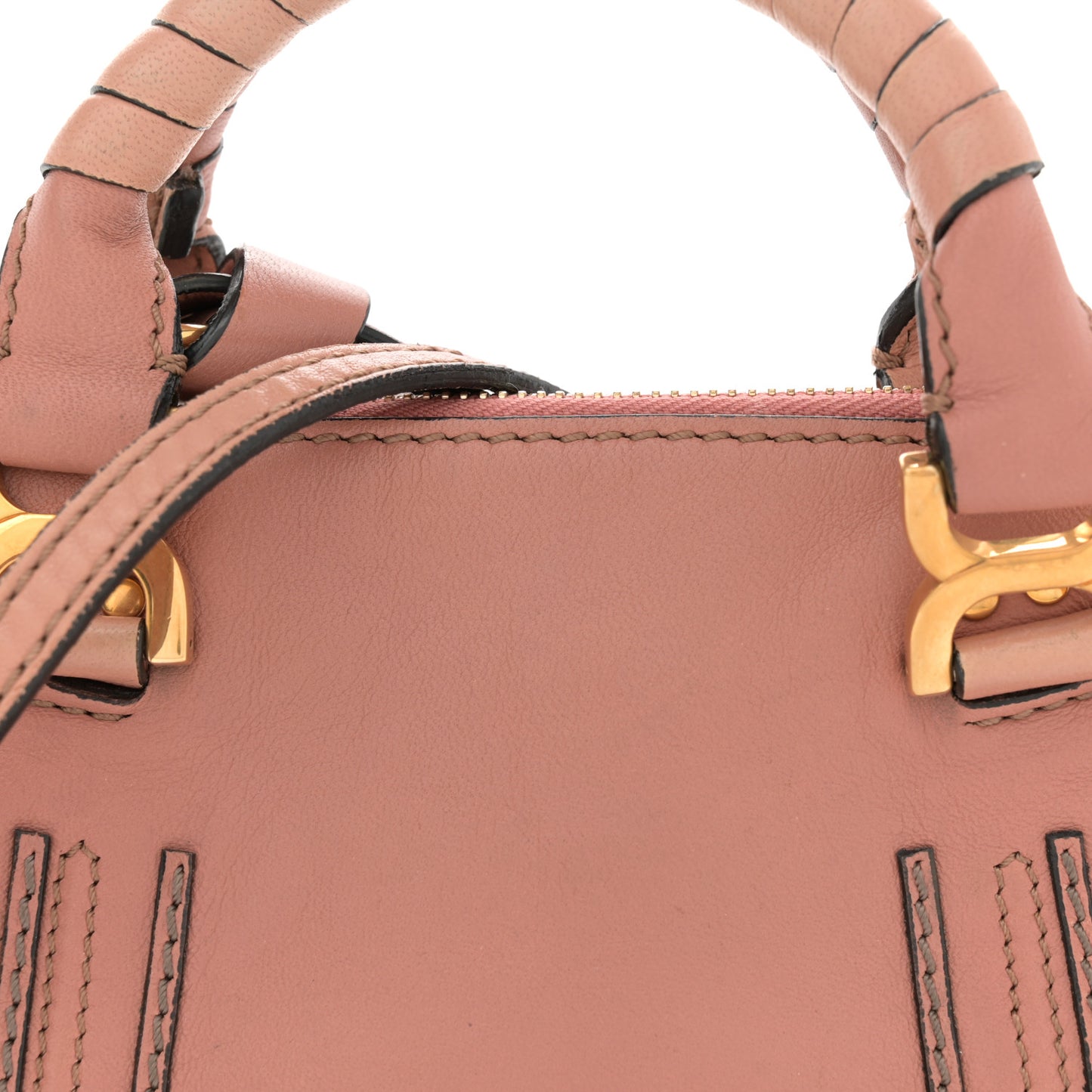 Calfskin Mini Marcie Satchel Clay