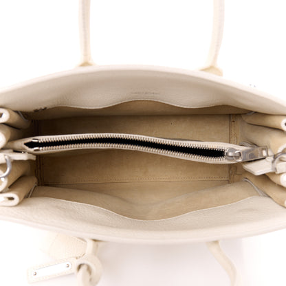 Saint Laurent Grained Calfskin Baby Supple Sac De Jour White 5 of 12