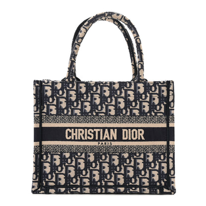 Christian Dior Oblique Small Book Tote Blue Multicolor 1 of 11