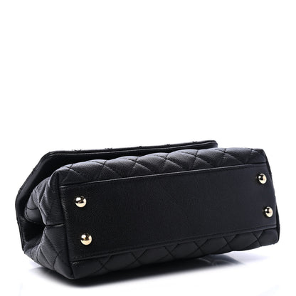Chanel Caviar Quilted Mini Coco Handle Flap Black 3 of 4
