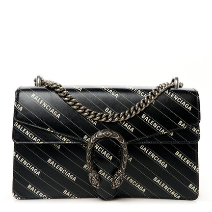 Gucci X Calfskin Logo Print Small Dionysus Shoulder Bag Black 1 of 7