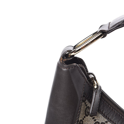 Gucci Monogram Half Moon Hobo Dark Brown 10 of 12