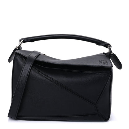 Loewe Calfskin Small Puzzle Bag Black 1 of 8