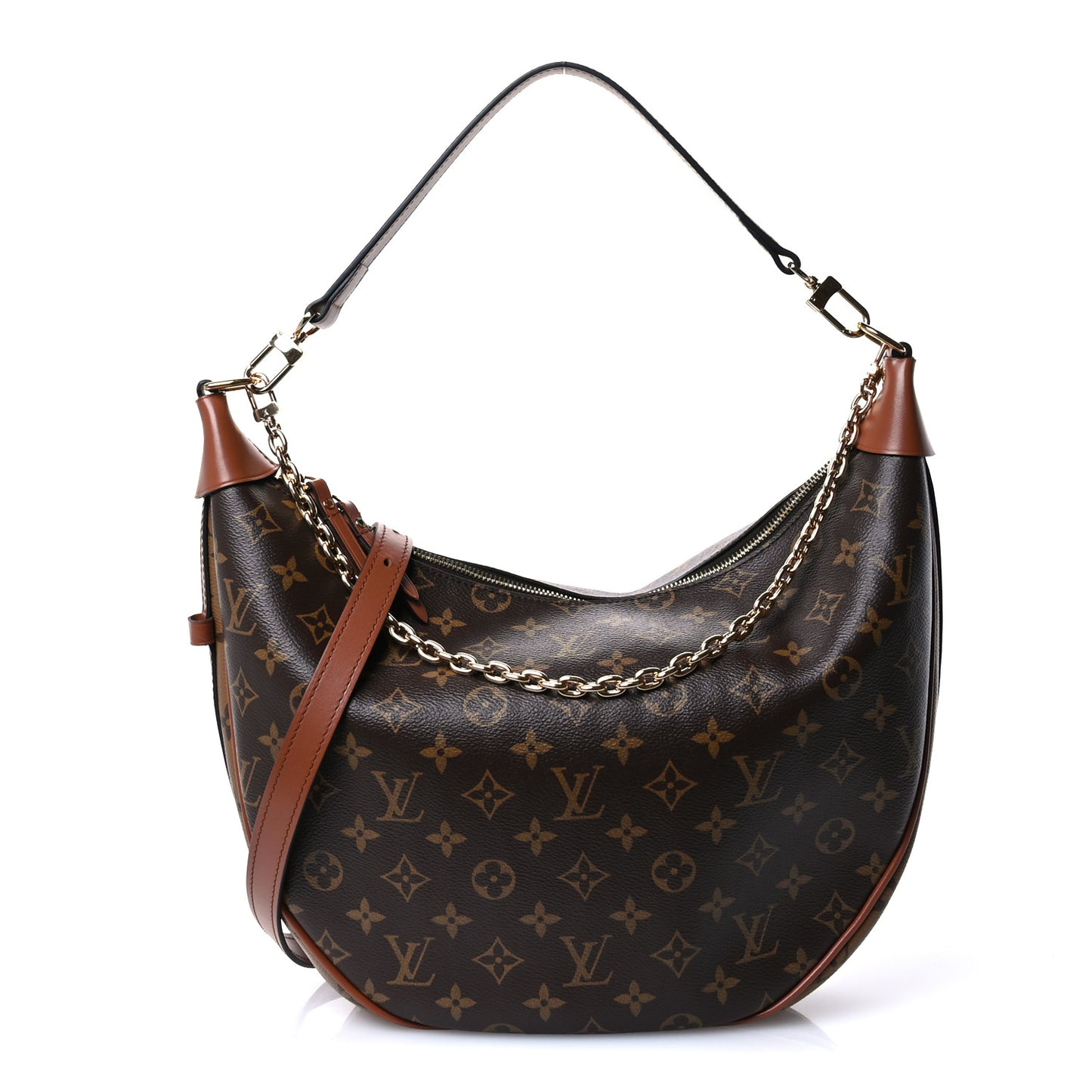 Reverse Monogram Loop Hobo