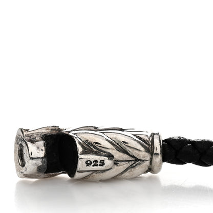 David Yurman Sterling Silver Chevron Triple-Wrap Bracelet Black 4 of 4