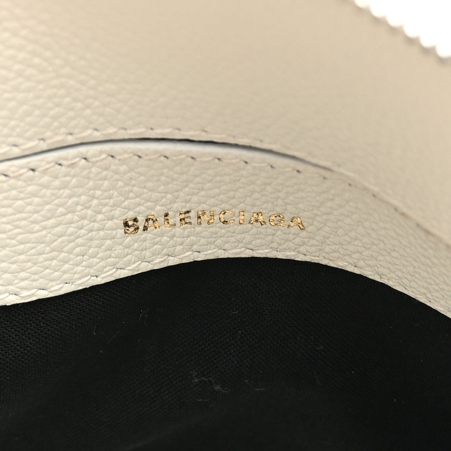 Grained Calfskin XXS Ville Top Handle Bag White Black