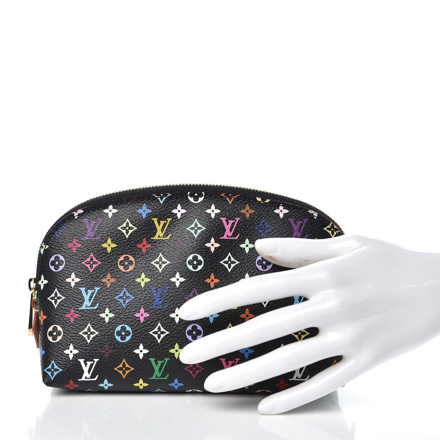 Monogram Multicolor Cosmetic Pouch Black Grenade