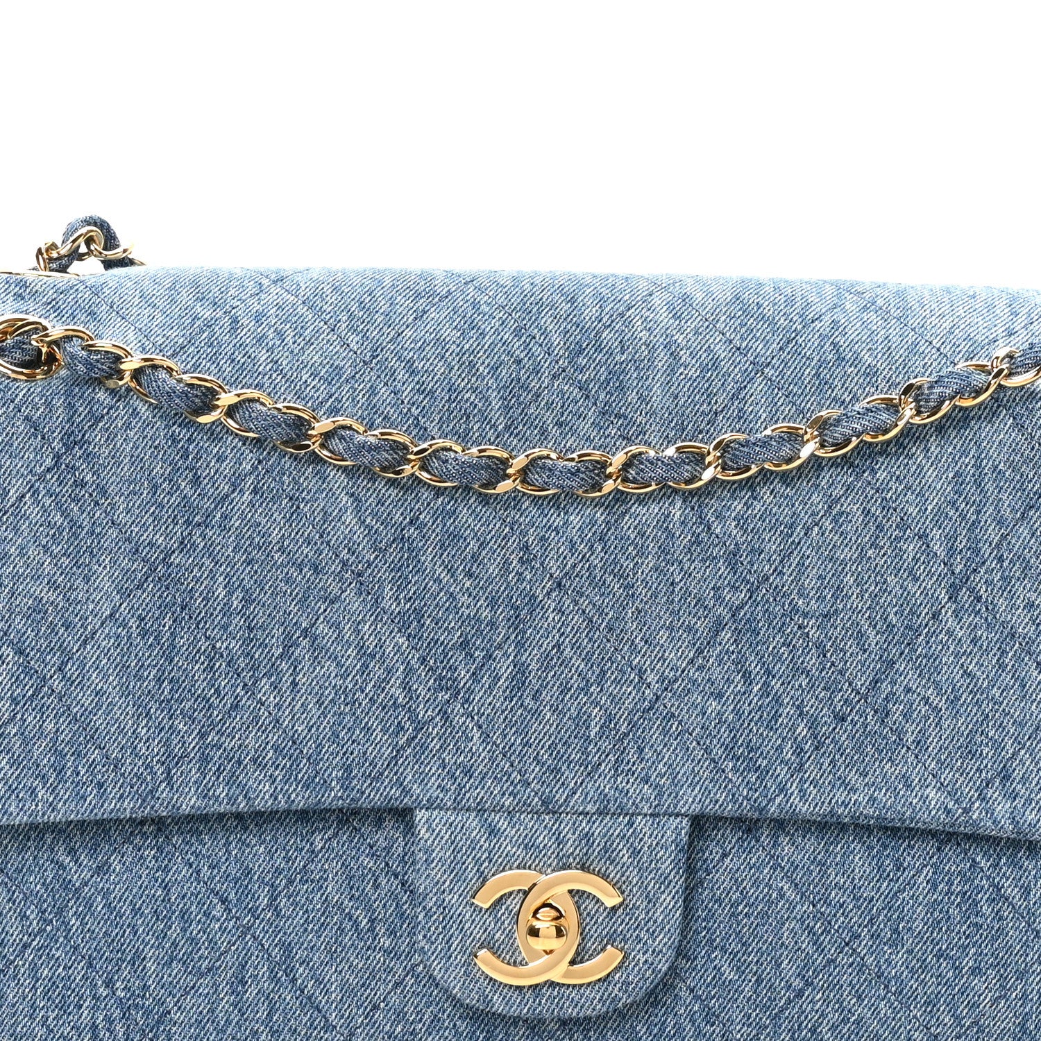 Chanel Denim Small Souplissimo Maxi Flap  Blue 7 of 10
