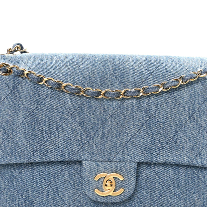 Chanel Denim Small Souplissimo Maxi Flap  Blue 7 of 10