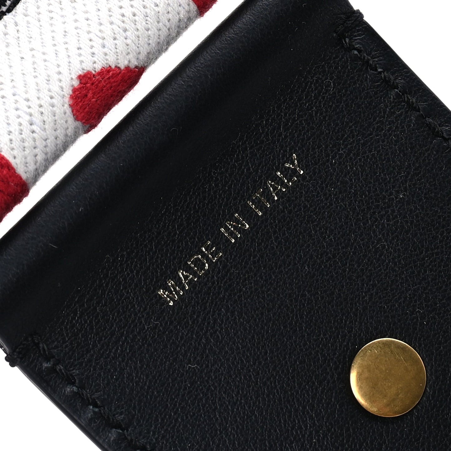 Canvas Embroidered Dioramour Shoulder Strap  Black Red White