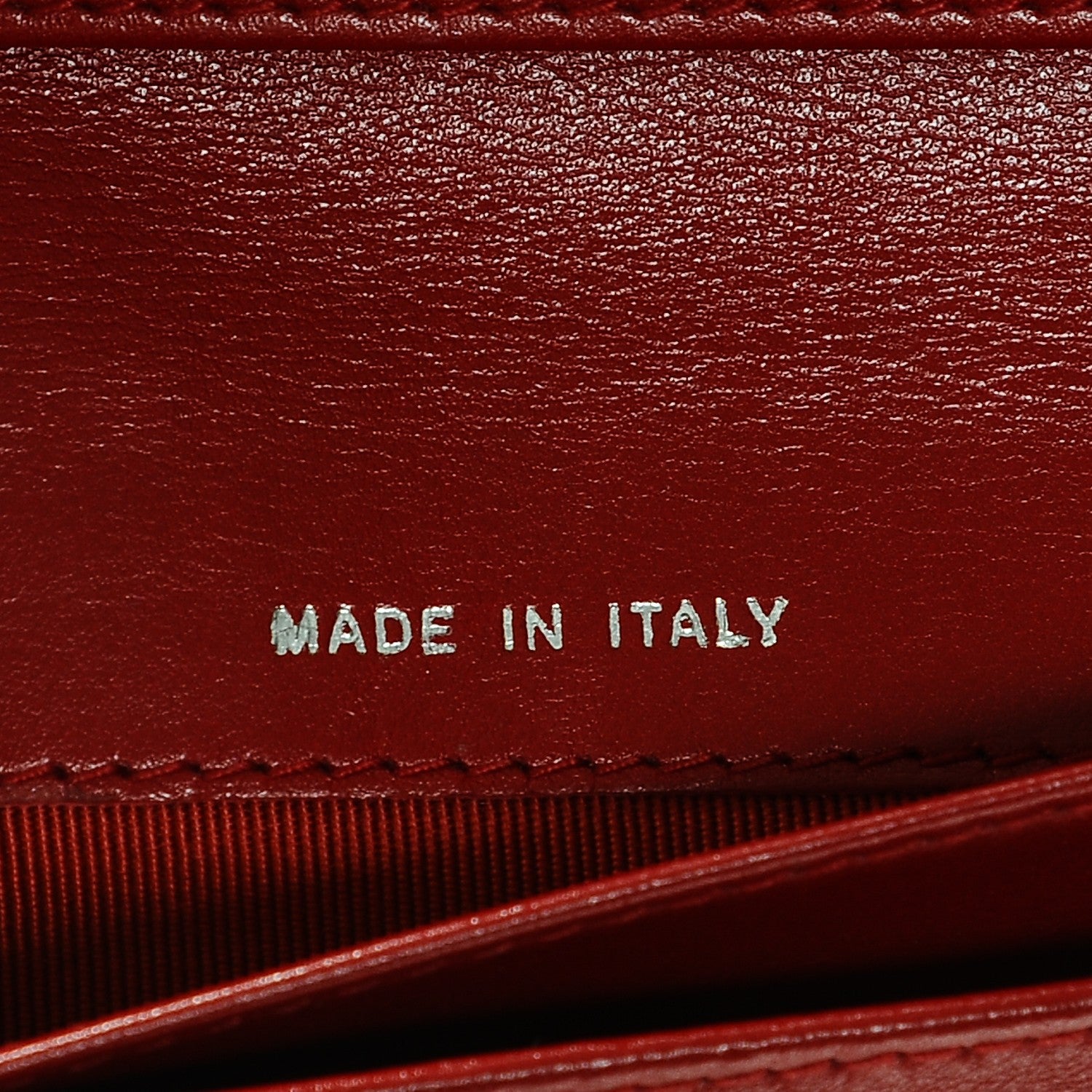 Chanel Caviar Quilted Zipped Pocket Wallet Red 7 of 8