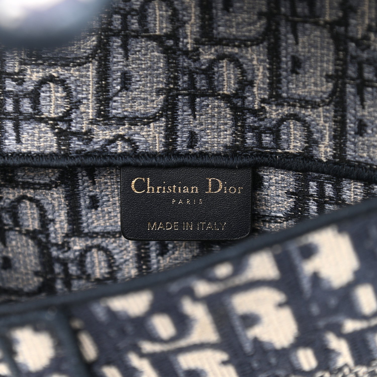 Christian Dior Oblique Slim Saddle Pouch Blue 6 of 11