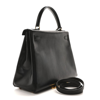 Hermes Box Kelly Retourne 28 Black 3 of 7