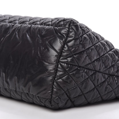 Chanel Nylon Quilted Large Coco Cocoon Tote Black 7 of 10