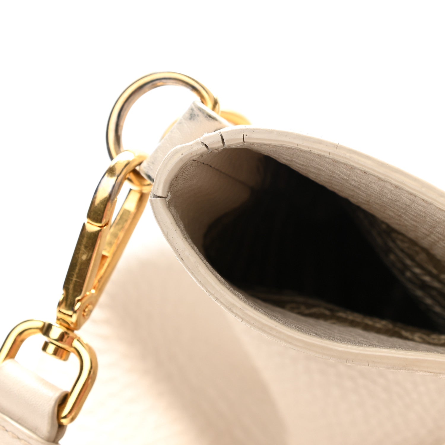 Prada Vitello Daino Tote Talco 13 of 23