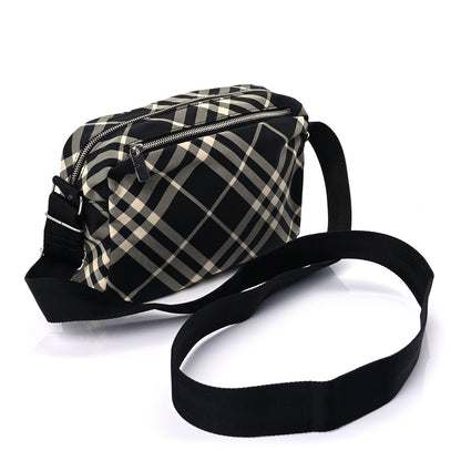 Burberry Canvas Check EKD-applique Crossbody Bag Black Calico 2 of 8