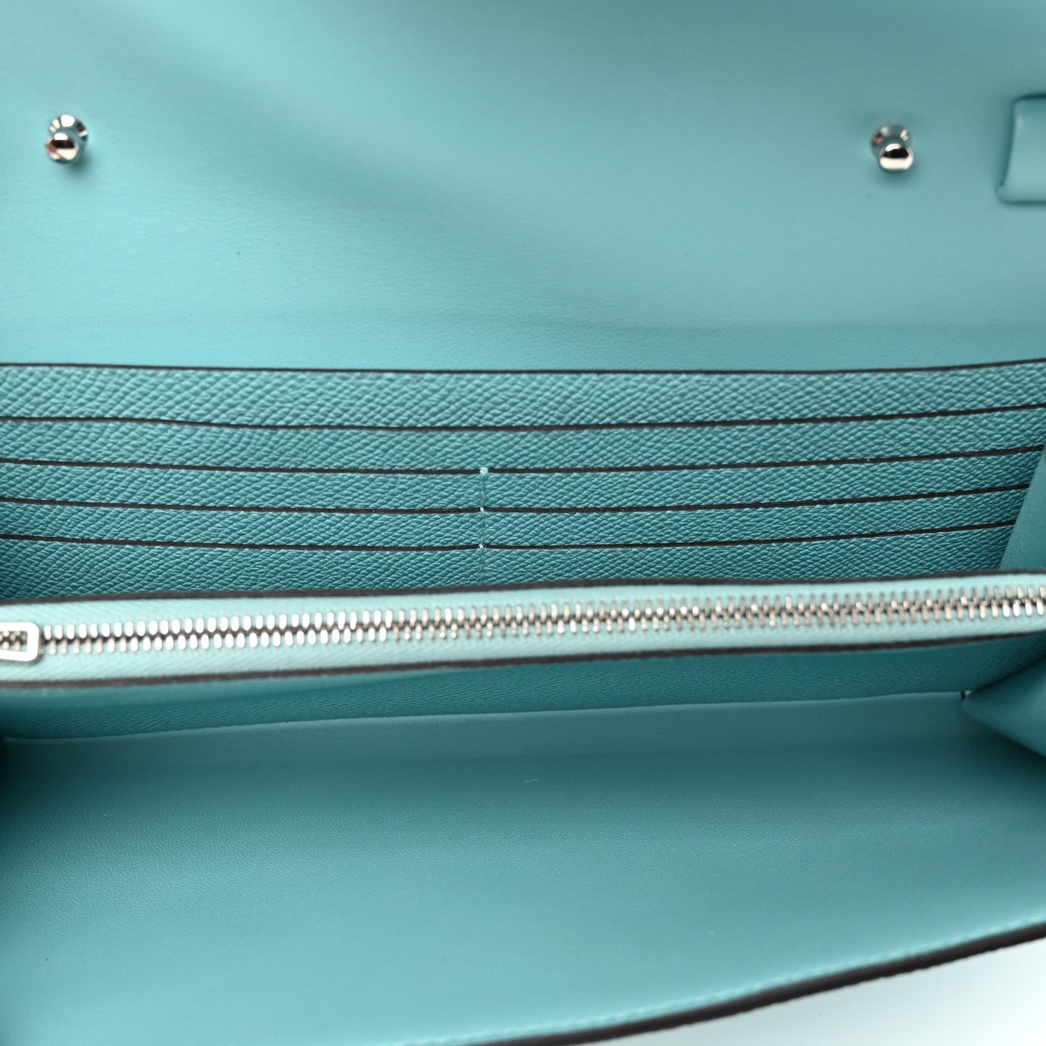 Hermes Epsom Constance Wallet To Go Bleu Atoll 5 of 8