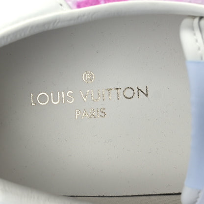 Louis Vuitton Calfskin Monogram Watercolor Mens LV Ollie Richelieu Sneakers 10 Multicolor 7 of 8