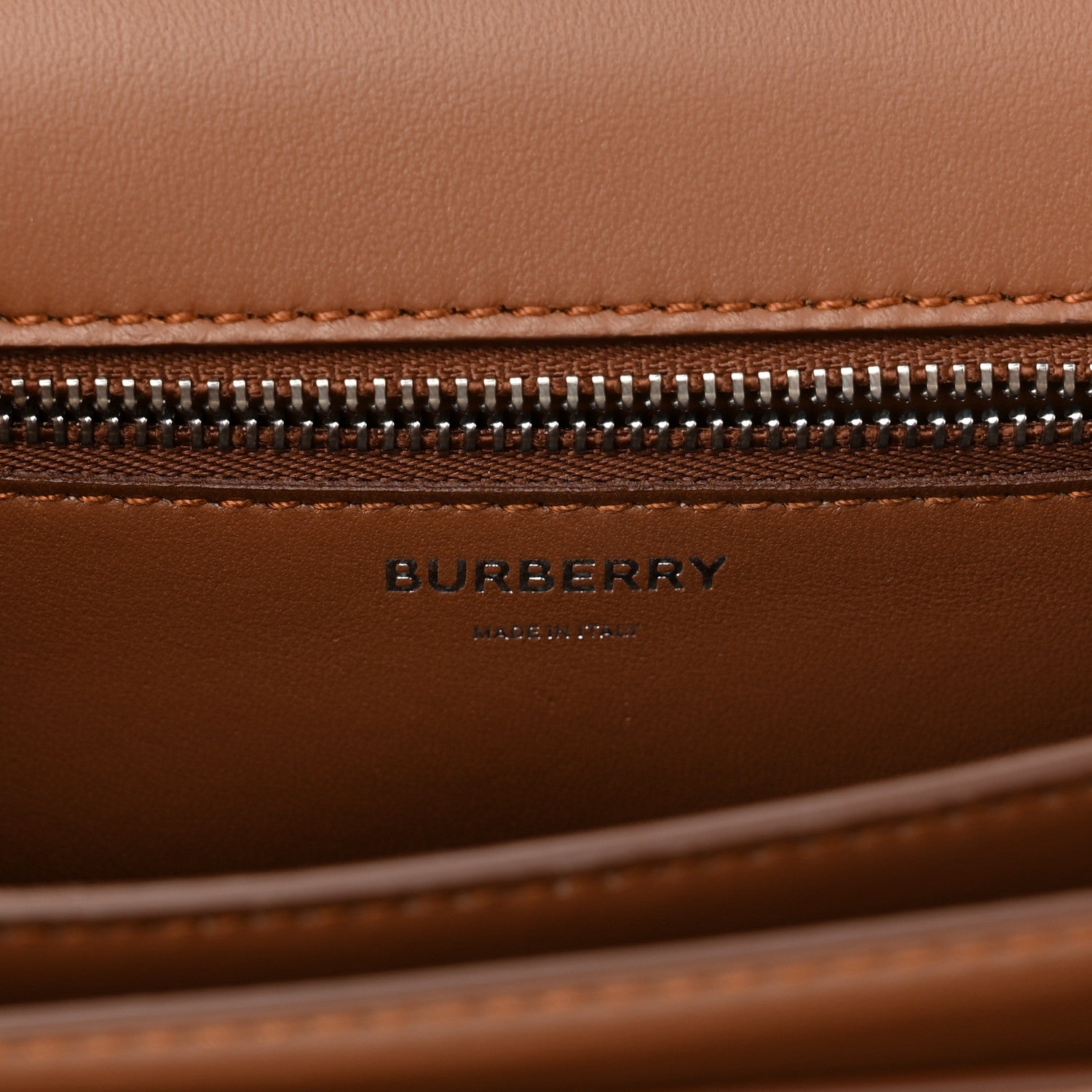 Burberry Calfskin Small TB Bag Malt Brown 6 of 9