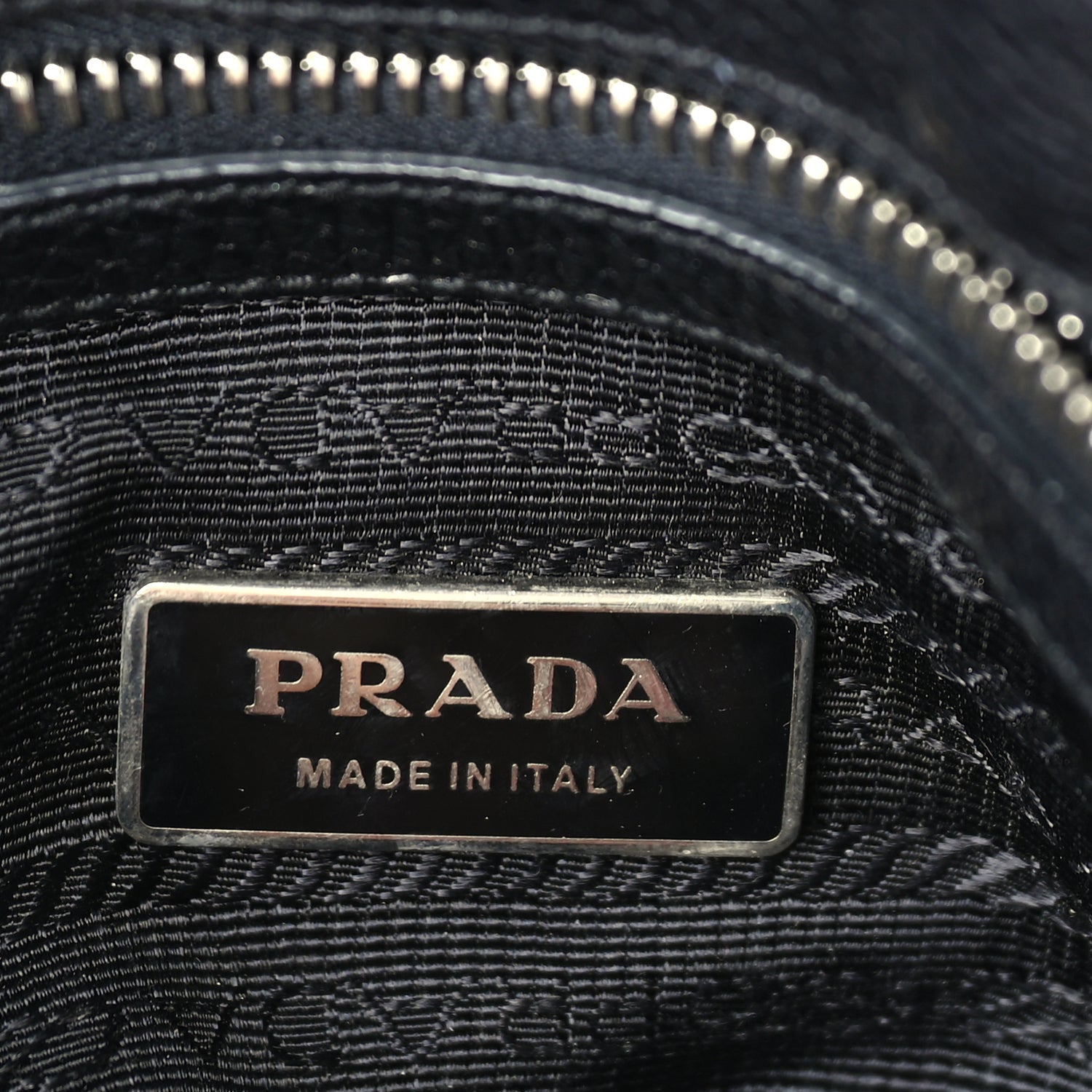 Prada Nylon Calfskin Buckle Shoulder Bag  Black 5 of 8